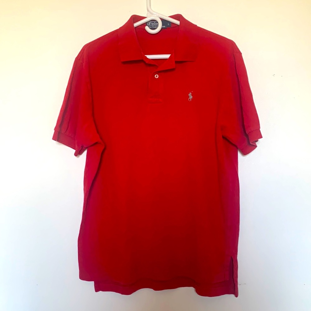 Polo by Ralph Lauren Tee (Short Sleeve) Size L(Men) Color Red